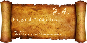 Hajgató Adelina névjegykártya